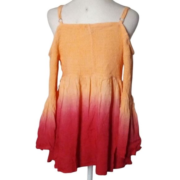 Torrid Rayon Smocked Bright Ombre Blouse Top Size 1X - Picture 6 of 11